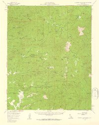 California Hot Springs 1958 topographic map thumbnail