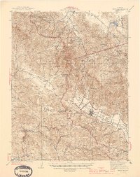 Calistoga 1945 topographic map thumbnail