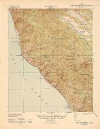 Cape San Martin 1942 topographic map thumbnail
