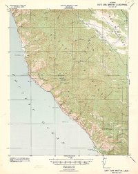 Cape San Martin 1941 topographic map thumbnail