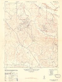 Careaga Canyon 1947 topographic map thumbnail