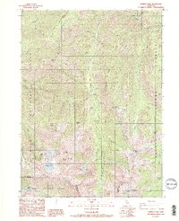 Caribou Lake 1986 topographic map thumbnail