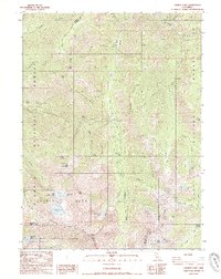 Caribou Lake 1986 topographic map thumbnail