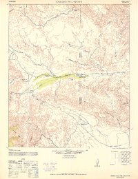 Carrizo Mountain 1942 topographic map thumbnail