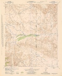 Carrizo Mtn 1942 topographic map thumbnail