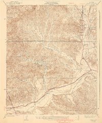 Castaic 1940 topographic map thumbnail