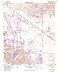 Cathedral City 1958 topographic map thumbnail
