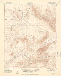Cave Mountain 1951 topographic map thumbnail