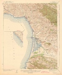Cayucos 1943 topographic map thumbnail