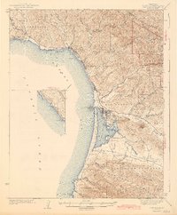 Cayucos 1943 topographic map thumbnail