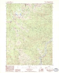 Chicken Hawk Hill 1986 topographic map thumbnail