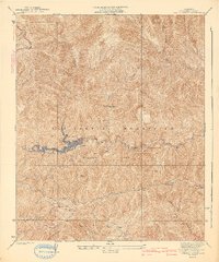 Chileno Canyon 1942 topographic map thumbnail