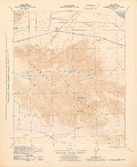 Chuckwalla Mountains 1944 topographic map thumbnail