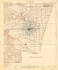 Claremont 1928 topographic map thumbnail