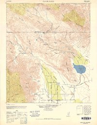 Clark Lake 1947 topographic map thumbnail