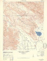 Clark Lake 1947 topographic map thumbnail