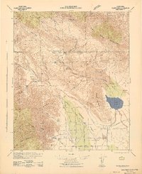 Clark Lake 1942 topographic map thumbnail