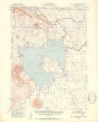 Clear Lake Reservoir 1951 topographic map thumbnail