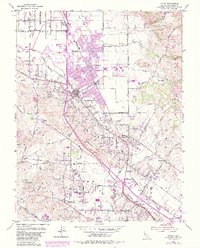 Cotati 1954 topographic map thumbnail