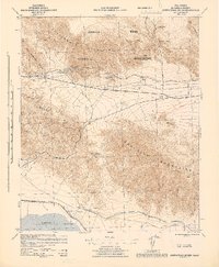 Cottonwood Spring 1944 topographic map thumbnail