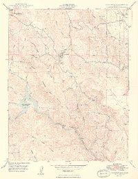 Coulterville 1949 topographic map thumbnail