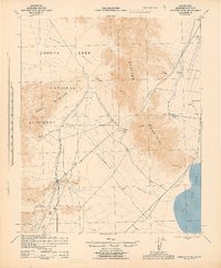 Coxcomb Mountains 1944 topographic map thumbnail