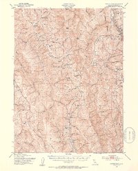 Coyote Peak 1952 topographic map thumbnail
