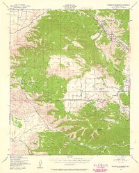 Cummings Mountain 1943 topographic map thumbnail