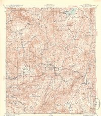 Cuyamaca Peak 1954 topographic map thumbnail