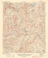 Cuyamaca Peak 1944 topographic map thumbnail