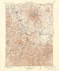 Dunsmuir 1935 topographic map thumbnail