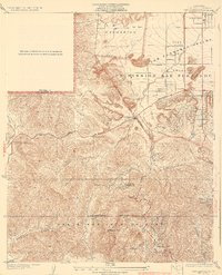Dry Canyon 1932 topographic map thumbnail
