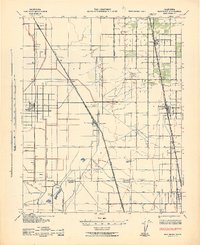 Earlimart 1942 topographic map thumbnail