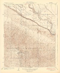 East Elk Hills 1932 topographic map thumbnail