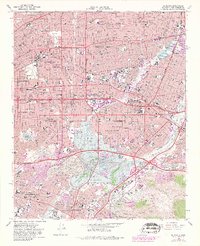 El Monte 1966 topographic map thumbnail
