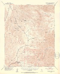 Emigrant Canyon 1952 topographic map preview