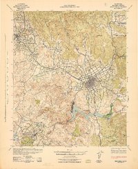 Escondido 1942 topographic map thumbnail