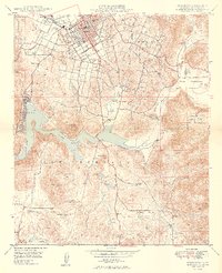 Escondido 1949 topographic map thumbnail