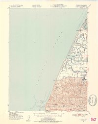 Ferndale 1951 topographic map preview