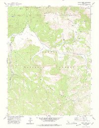 Ferris Creek 1977 topographic map thumbnail