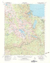 Fallen Leaf Lake 1955 topographic map thumbnail