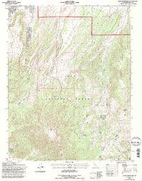 Glass Mountain 1994 topographic map thumbnail