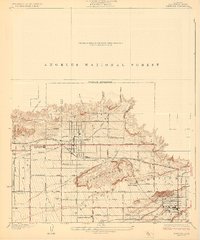 Glendora 1927 topographic map thumbnail