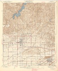 Glendora 1939 topographic map thumbnail