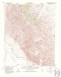 Grapevine Peak 1957 topographic map thumbnail