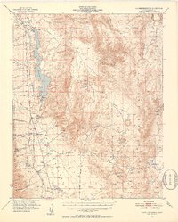 Haiwee Reservoir 1951 topographic map thumbnail