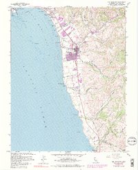 Half Moon Bay 1961 topographic map thumbnail