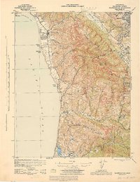Halfmoon Bay topographic map thumbnail