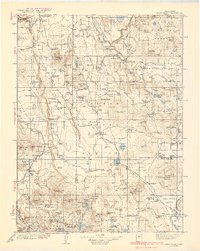 Halls Flat 1939 topographic map thumbnail