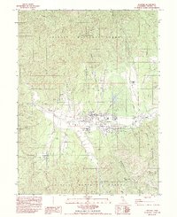 Hayfork 1982 topographic map thumbnail